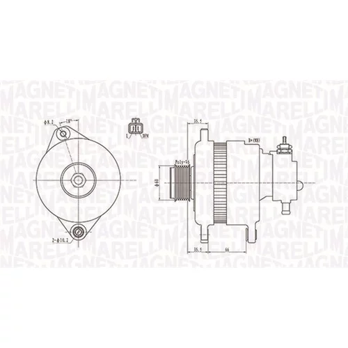 Alternátor MAGNETI MARELLI 063731900010