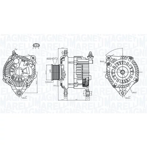 Alternátor MAGNETI MARELLI 063731946010