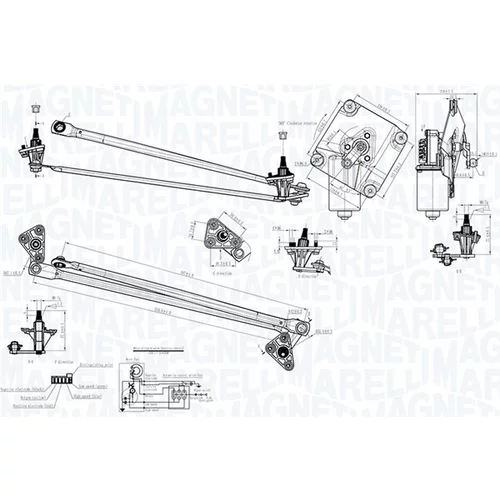 Systém čistenia skiel MAGNETI MARELLI 064351713010