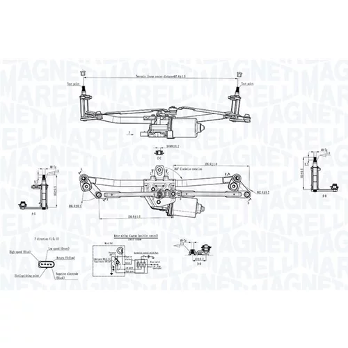 Systém čistenia skiel MAGNETI MARELLI 064351747010 - obr. 1