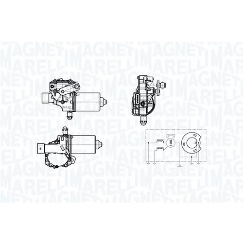 Motor stieračov MAGNETI MARELLI 064378900010 - obr. 1