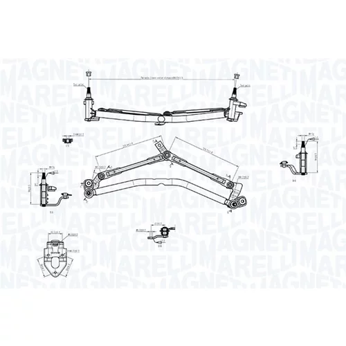 Mechanizmus stieračov 085570757010 (MAGNETI MARELLI) - obr. 1