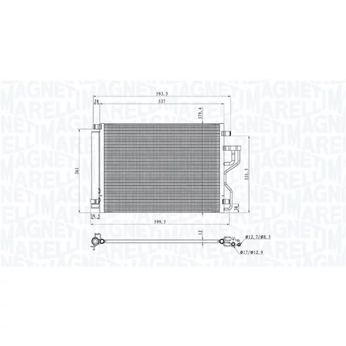 Kondenzátor klimatizácie MAGNETI MARELLI 350203106700