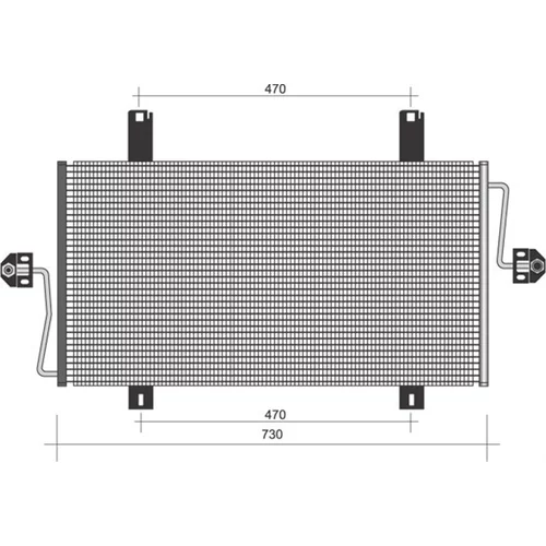 Kondenzátor klimatizácie MAGNETI MARELLI 350203436000