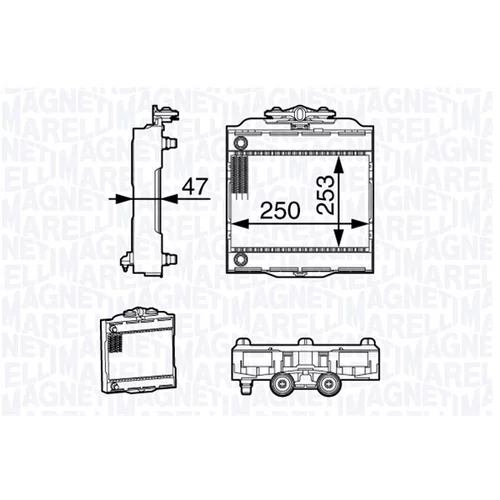 Chladič motora MAGNETI MARELLI 350213139200