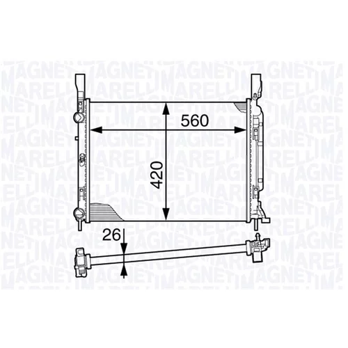 Chladič motora MAGNETI MARELLI 350213142700