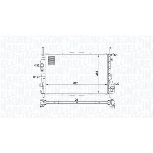 Chladič motora MAGNETI MARELLI 350213177600