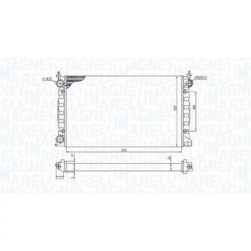 Chladič motora 350213189600 (MAGNETI MARELLI)