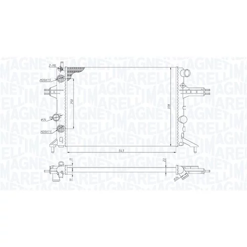 Chladič motora MAGNETI MARELLI 350213192800