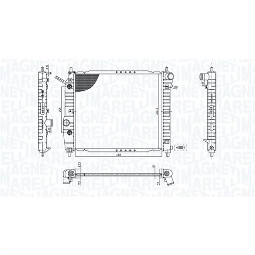 Chladič motora MAGNETI MARELLI 350213197300 - obr. 1