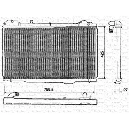 Chladič motora MAGNETI MARELLI 350213378000