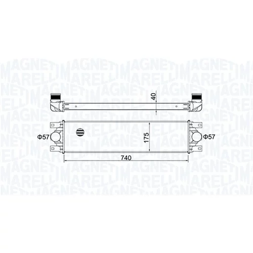 Chladič plniaceho vzduchu MAGNETI MARELLI 351319204790 - obr. 1