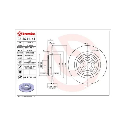 Brzdový kotúč MAGNETI MARELLI 360406114401