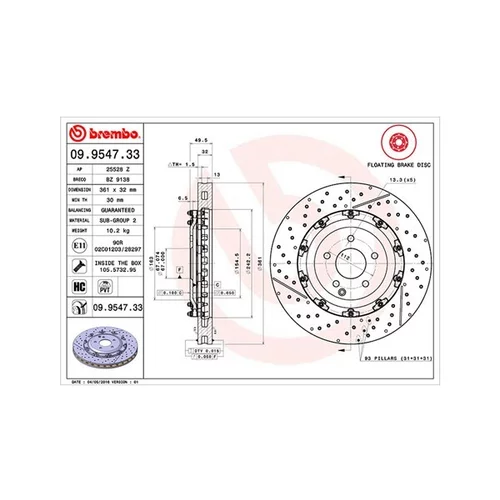 Brzdový kotúč MAGNETI MARELLI 360406128903
