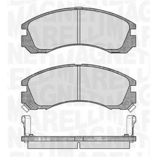 Sada brzdových platničiek kotúčovej brzdy MAGNETI MARELLI 363916060339