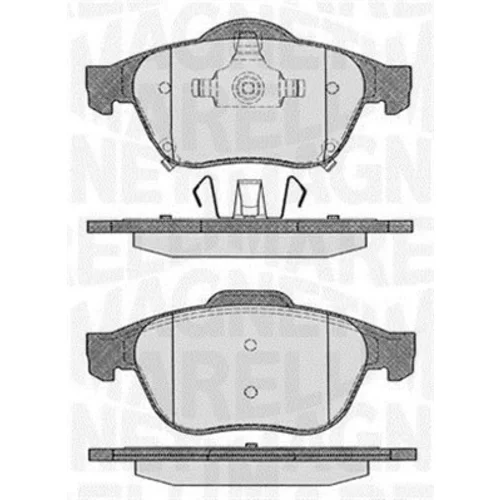 Sada brzdových platničiek kotúčovej brzdy MAGNETI MARELLI 363916060595