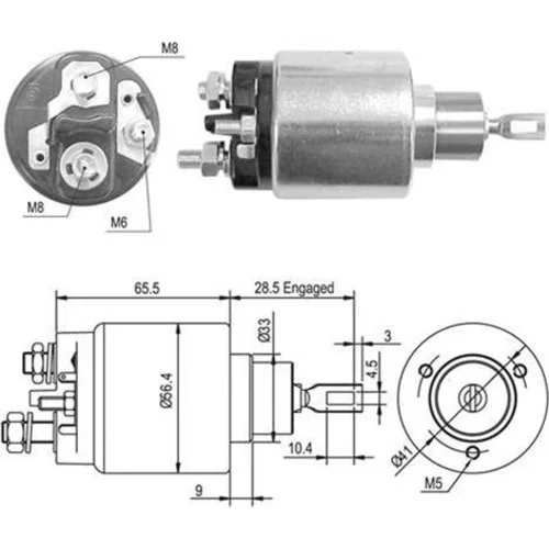 Elektromagnetický spínač pre štartér MAGNETI MARELLI 940113050428