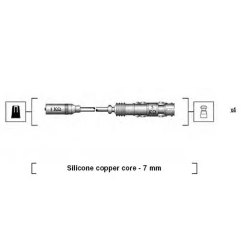 Sada zapaľovacích káblov MAGNETI MARELLI 941175250764