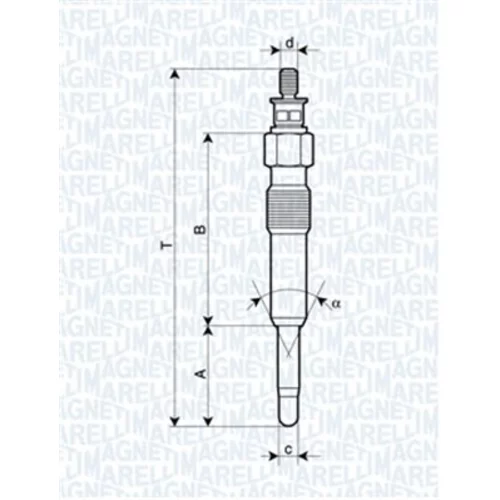 Žeraviaca sviečka MAGNETI MARELLI 062503901304