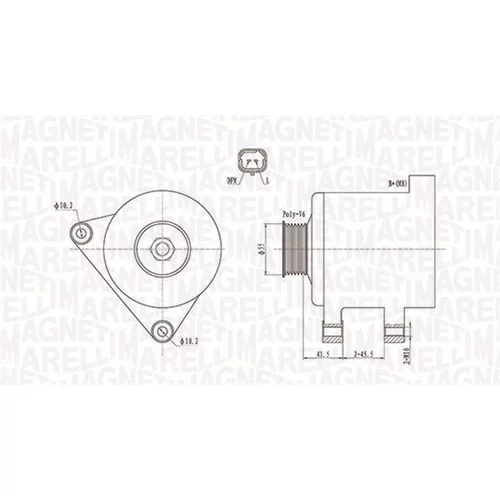 Alternátor MAGNETI MARELLI 063731741010