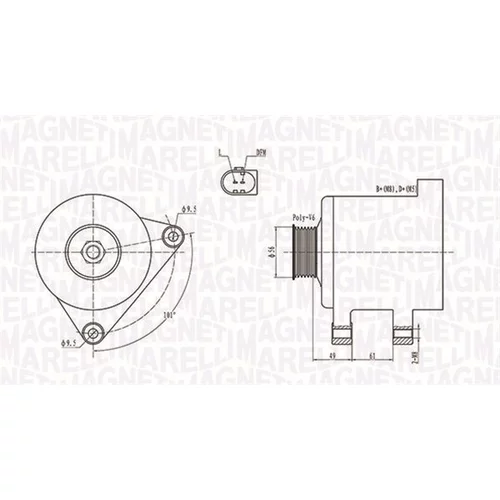 Alternátor MAGNETI MARELLI 063731782010