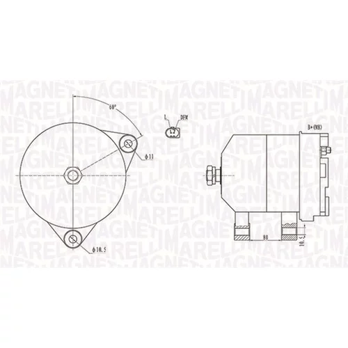 Alternátor MAGNETI MARELLI 063731913010