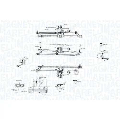 Systém čistenia skiel MAGNETI MARELLI 064351763010