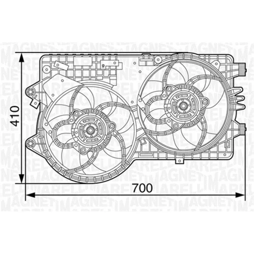 Ventilátor chladenia motora MAGNETI MARELLI 069422453010