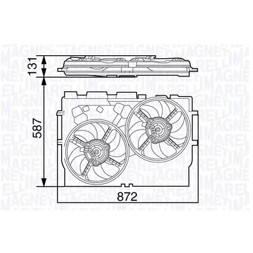 Ventilátor chladenia motora MAGNETI MARELLI 069422582010