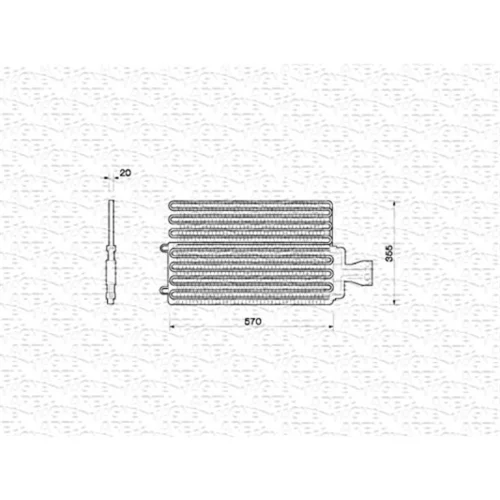 Kondenzátor klimatizácie MAGNETI MARELLI 350203212000