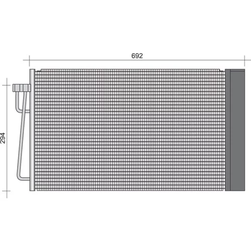 Kondenzátor klimatizácie MAGNETI MARELLI 350203253000