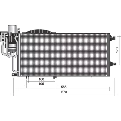 Kondenzátor klimatizácie MAGNETI MARELLI 350203373000