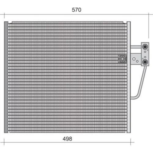 Kondenzátor klimatizácie MAGNETI MARELLI 350203442000