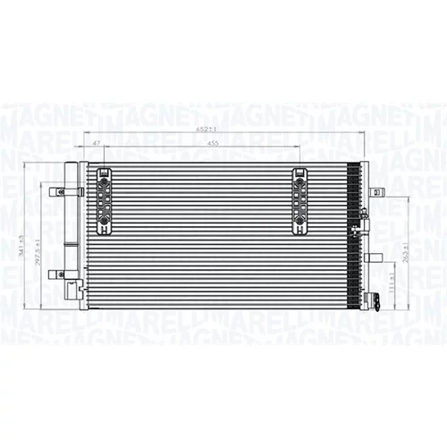 Kondenzátor klimatizácie MAGNETI MARELLI 350203827000