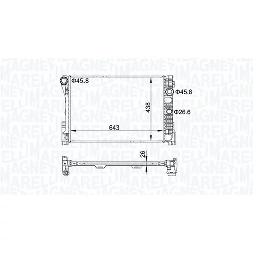 Chladič motora MAGNETI MARELLI 350213161300