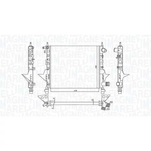 Chladič motora MAGNETI MARELLI 350213171800