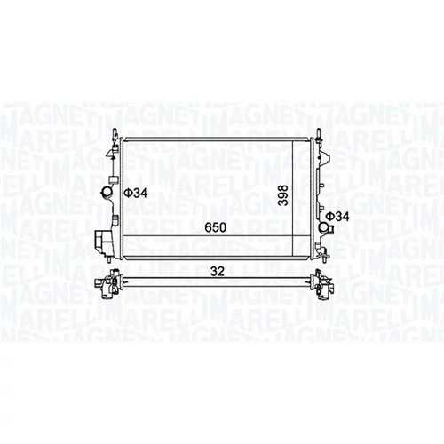 Chladič motora MAGNETI MARELLI 350213173700 - obr. 1