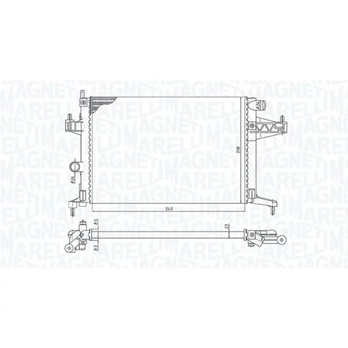 Chladič motora MAGNETI MARELLI 350213191600 - obr. 1