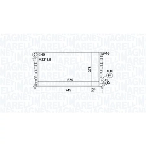 Chladič motora MAGNETI MARELLI 350213195100