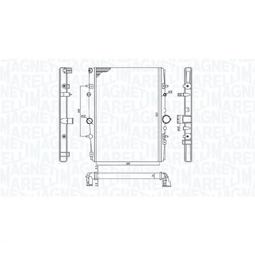 Chladič motora 350213199400 (MAGNETI MARELLI) - obr. 1