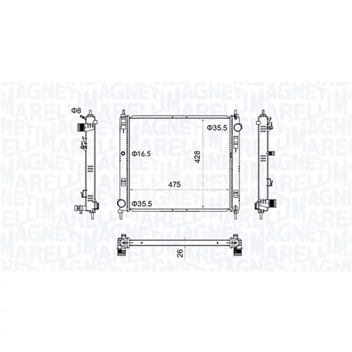 Chladič motora 350213205500 (MAGNETI MARELLI)