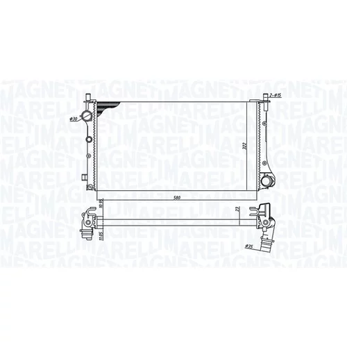 Chladič motora MAGNETI MARELLI 350213382000