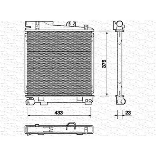 Chladič motora MAGNETI MARELLI 350213699000