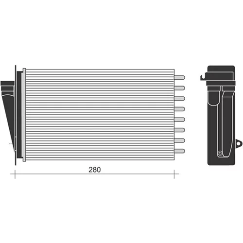 Výmenník tepla vnútorného kúrenia MAGNETI MARELLI 350218267000