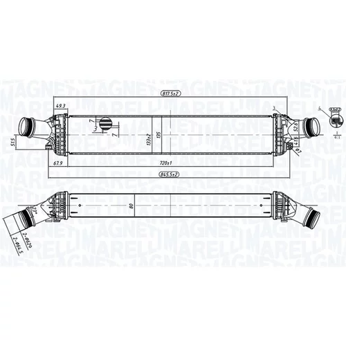 Chladič plniaceho vzduchu MAGNETI MARELLI 351319204430