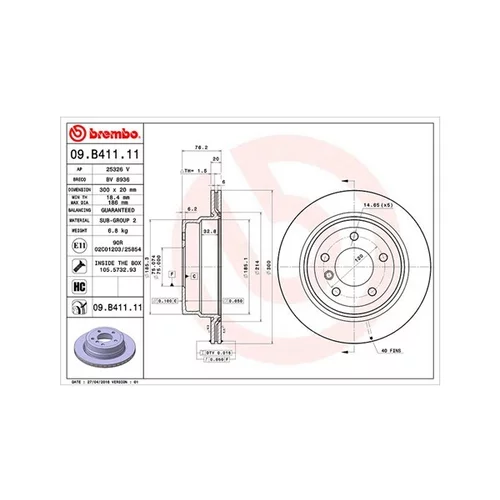 Brzdový kotúč MAGNETI MARELLI 360406124101