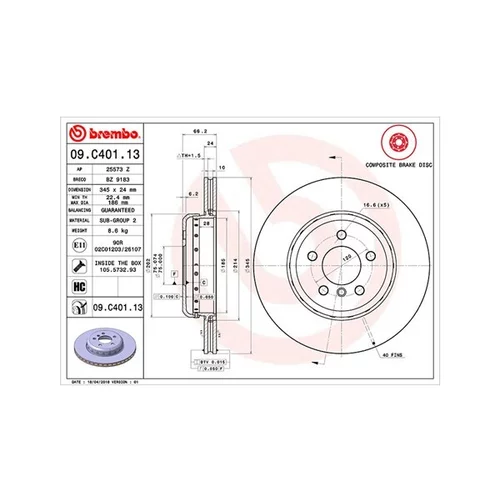 Brzdový kotúč MAGNETI MARELLI 360406130704