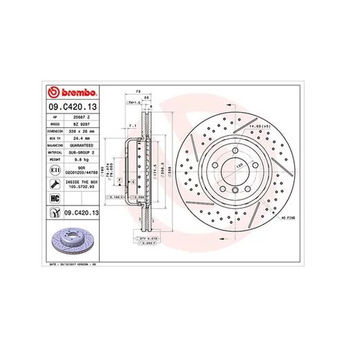 Brzdový kotúč MAGNETI MARELLI 360406132804