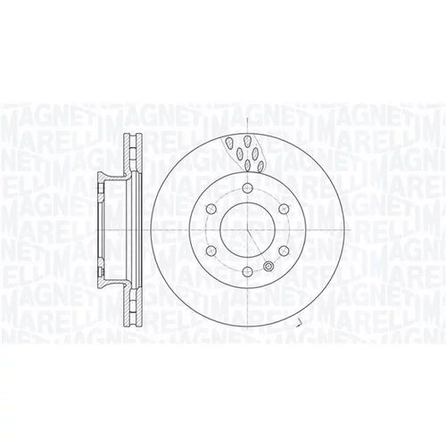 Brzdový kotúč MAGNETI MARELLI 361302040280