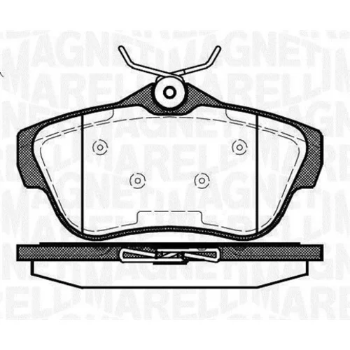 Sada brzdových platničiek kotúčovej brzdy MAGNETI MARELLI 363916060194